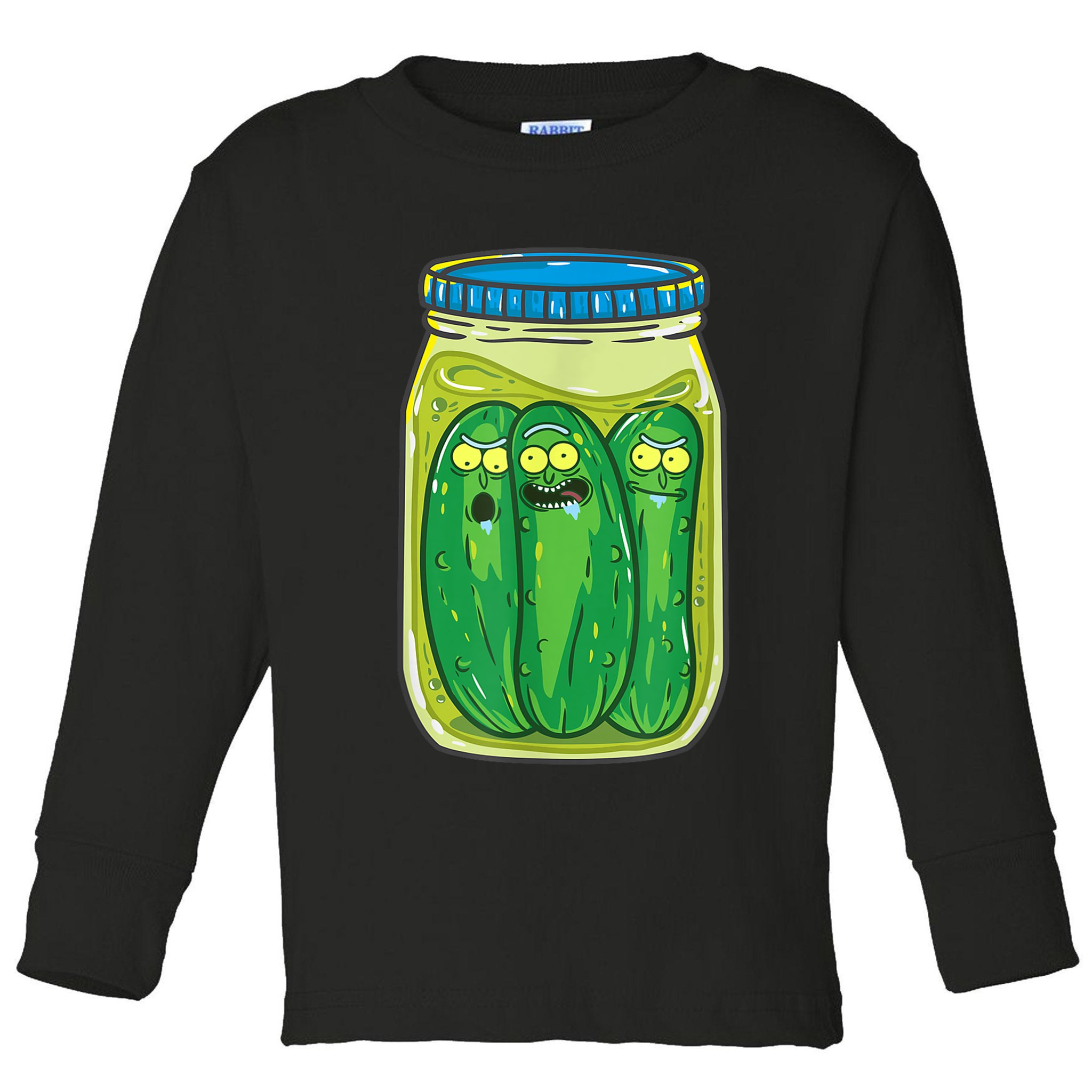 Cool Pickle Rick Jar Rick & Morty Funny Gift Toddler Long Sleeve Shirt
