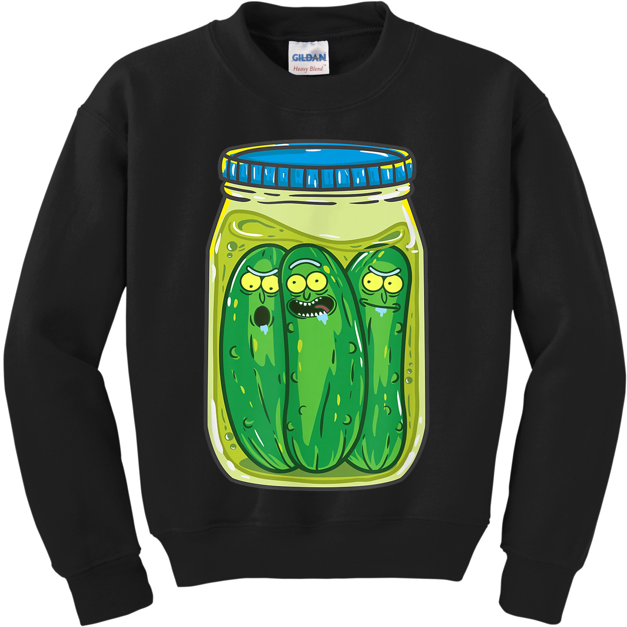 Cool Pickle Rick Jar Rick & Morty Funny Gift Kids Sweatshirt