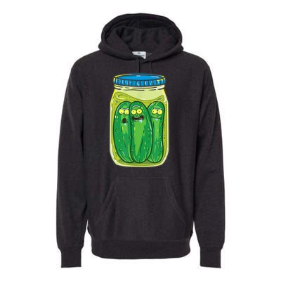 Cool Pickle Rick Jar Rick & Morty Funny Gift Premium Hoodie