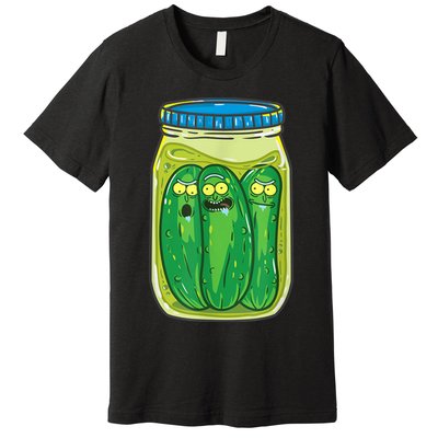 Cool Pickle Rick Jar Rick & Morty Funny Gift Premium T-Shirt