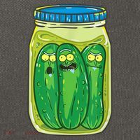 Cool Pickle Rick Jar Rick & Morty Funny Gift Cotton Canvas Backpack