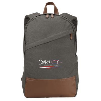CoñO Puerto Rico Flag S Boricua Cotton Canvas Backpack