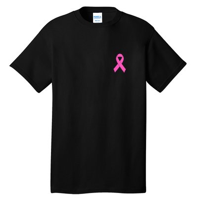 Cute Pink Ribbon Breast Cancer Awareness Tall T-Shirt