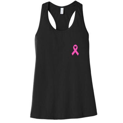 Cute Pink Ribbon Breast Cancer Awareness Women's Racerback Tank