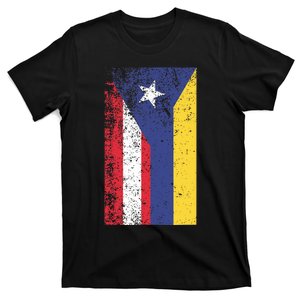 Colombia Puerto Rico Flag Pride T-Shirt