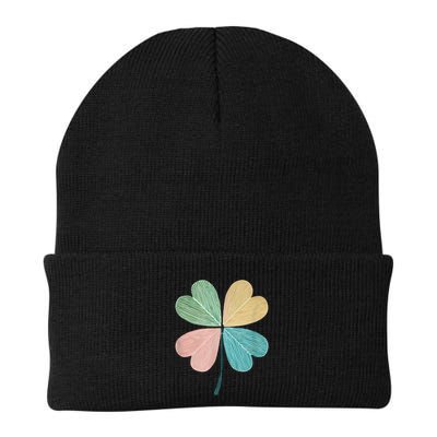 Chic Pretty Retro Lucky St.Patrick’S Day Four Leaf Clover Beanie