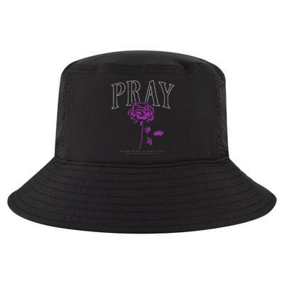 Christian Prayer Rose Streetwear For N Floral Faith Cool Comfort Performance Bucket Hat