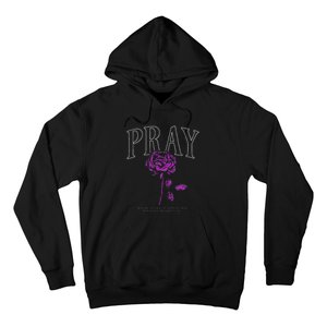 Christian Prayer Rose Streetwear For N Floral Faith Hoodie