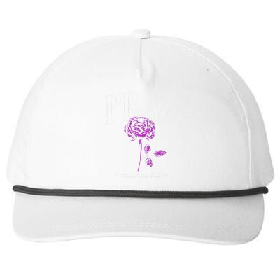 Christian Prayer Rose Streetwear For N Floral Faith Snapback Five-Panel Rope Hat