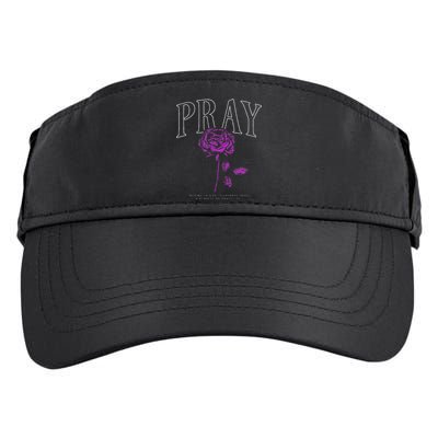 Christian Prayer Rose Streetwear For N Floral Faith Adult Drive Performance Visor