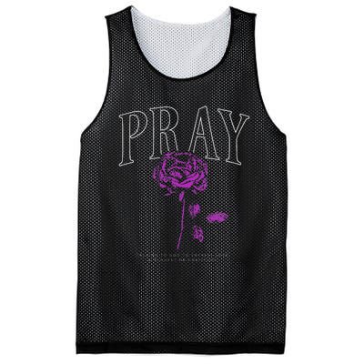 Christian Prayer Rose Streetwear For N Floral Faith Mesh Reversible Basketball Jersey Tank