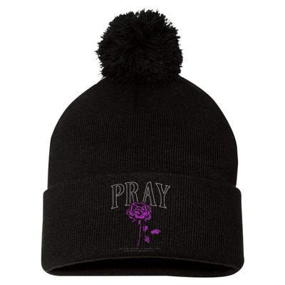 Christian Prayer Rose Streetwear For N Floral Faith Pom Pom 12in Knit Beanie