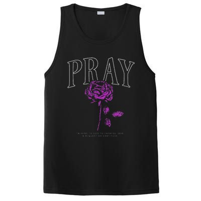 Christian Prayer Rose Streetwear For N Floral Faith PosiCharge Competitor Tank