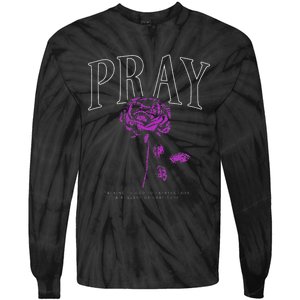 Christian Prayer Rose Streetwear For N Floral Faith Tie-Dye Long Sleeve Shirt