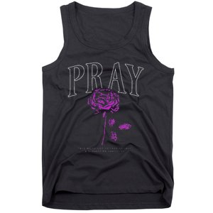 Christian Prayer Rose Streetwear For N Floral Faith Tank Top