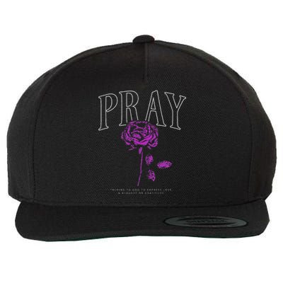 Christian Prayer Rose Streetwear For N Floral Faith Wool Snapback Cap