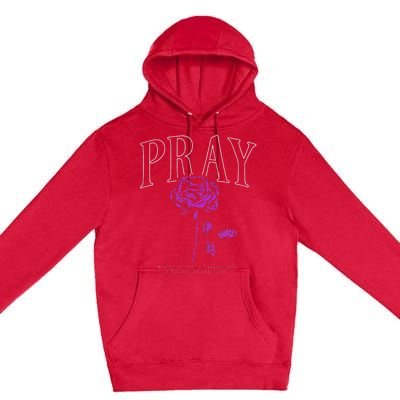 Christian Prayer Rose Streetwear For N Floral Faith Premium Pullover Hoodie