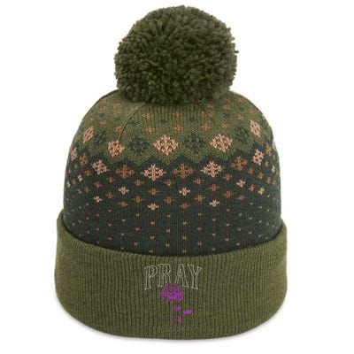 Christian Prayer Rose Streetwear For N Floral Faith The Baniff Cuffed Pom Beanie