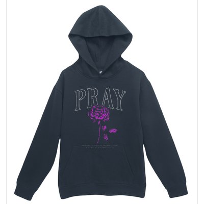 Christian Prayer Rose Streetwear For N Floral Faith Urban Pullover Hoodie