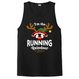 Christmas Pjs Running Xmas Reindeer Matching PosiCharge Competitor Tank