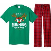 Christmas Pjs Running Xmas Reindeer Matching Pajama Set