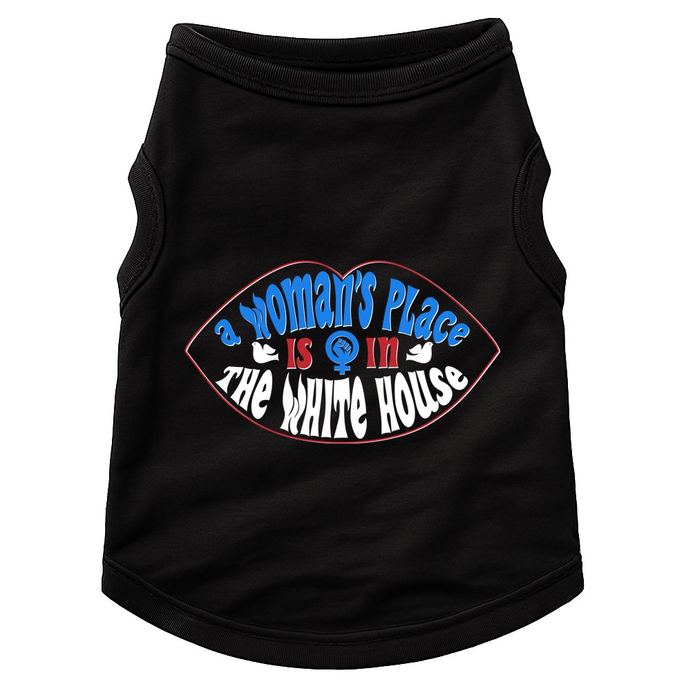 Cute Patriotic Rwb A Womans Place Is In The White House Doggie Tank