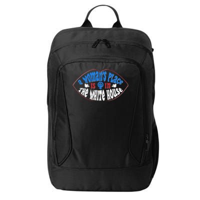 Cute Patriotic Rwb A Womans Place Is In The White House City Backpack