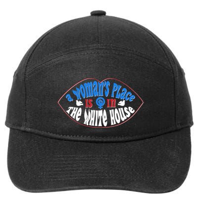 Cute Patriotic Rwb A Womans Place Is In The White House 7-Panel Snapback Hat