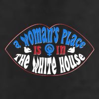 Cute Patriotic Rwb A Womans Place Is In The White House Adult Drive Performance Visor