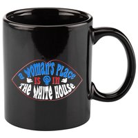 Cute Patriotic Rwb A Womans Place Is In The White House 11oz C Handle Ceramic Mug