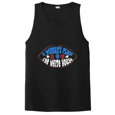 Cute Patriotic Rwb A Womans Place Is In The White House PosiCharge Competitor Tank