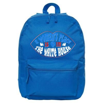Cute Patriotic Rwb A Womans Place Is In The White House 16 in Basic Backpack