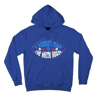 Cute Patriotic Rwb A Womans Place Is In The White House Tall Hoodie