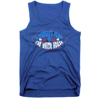 Cute Patriotic Rwb A Womans Place Is In The White House Tank Top