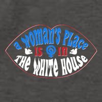 Cute Patriotic Rwb A Womans Place Is In The White House Vector Backpack