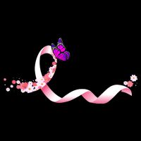 Cute Pink Ribbon Butterfly Breast Cancer Awareness Tank Top