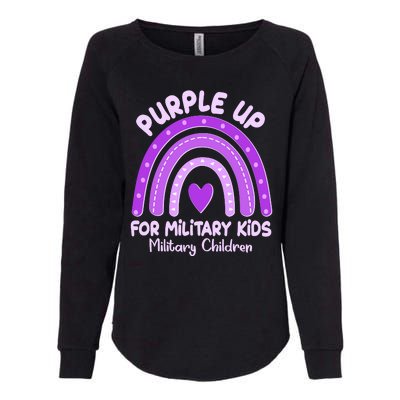 Cute Purple Rainbow Wear Purple Womens California Wash Sweatshirt