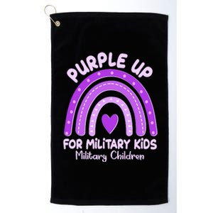 Cute Purple Rainbow Wear Purple Platinum Collection Golf Towel