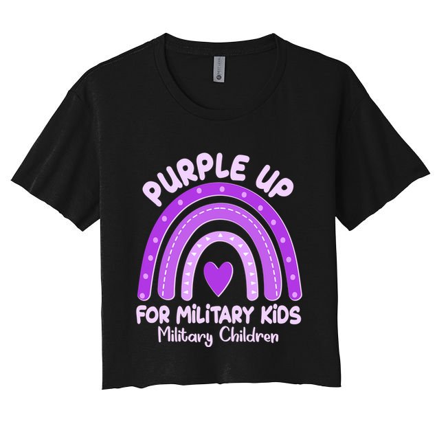 Cute Purple Rainbow Wear Purple Crop Top