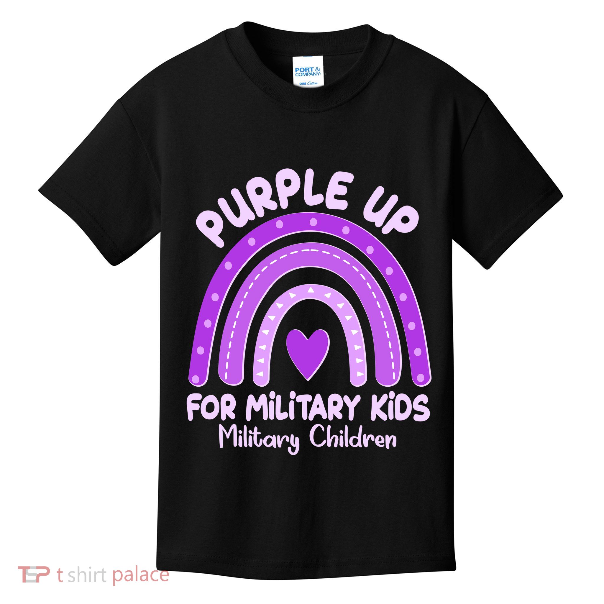 Cute Purple Rainbow Wear Purple Kids T-Shirt