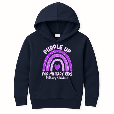 Cute Purple Rainbow Wear Purple Kids Hoodie