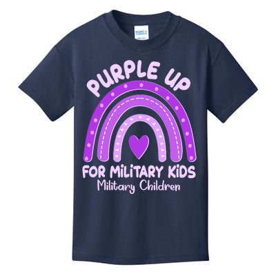 Cute Purple Rainbow Wear Purple Kids T-Shirt