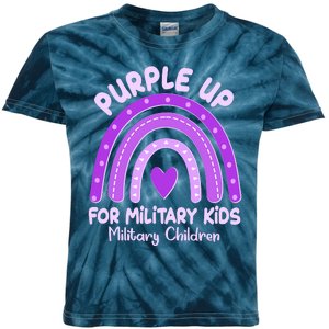 Cute Purple Rainbow Wear Purple Kids Tie-Dye T-Shirt