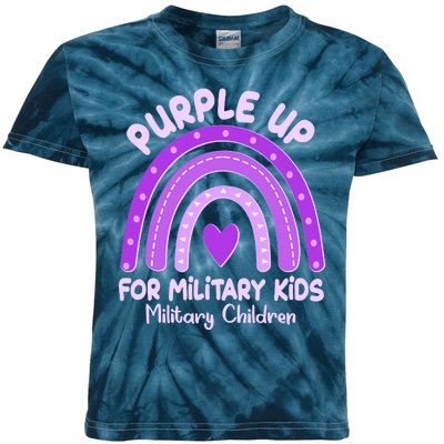 Cute Purple Rainbow Wear Purple Kids Tie-Dye T-Shirt