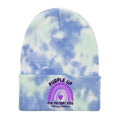 Cute Purple Rainbow Wear Purple Tie Dye 12in Knit Beanie