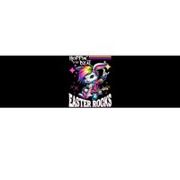 Cute Punk Rocking Bunny Hopping Rabbit Easter Rocks Bumper Sticker