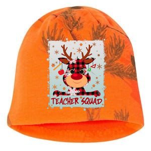 Cute Plaid Reindeer Teacher Squad Kati - Camo Knit Beanie