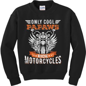 Cool Papaws Ride Motorcycles Bike Cycling For Sports Lovers Kids Sweatshirt