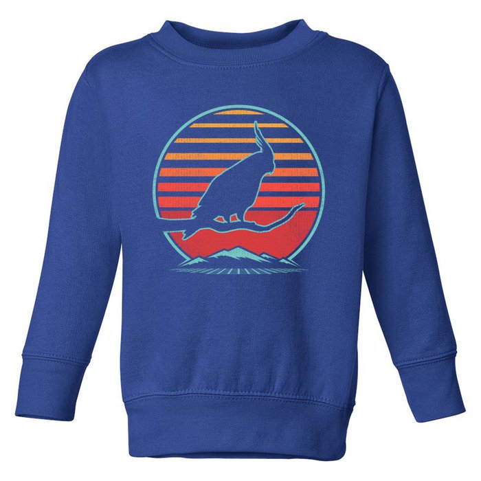 Cockatiel Parrot Retro Vintage 80s Style Cool Gift Toddler Sweatshirt