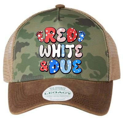 Cute Patriotic Red White And Due New Baby Legacy Tie Dye Trucker Hat
